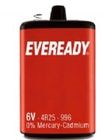 6 Volt Battery 4R25 - PJ 996 Eveready