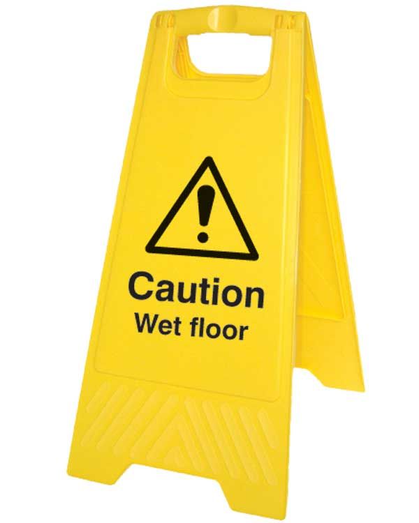 Caution Wet Floor Sign On Folding 'A' Board | From Aspli Safety