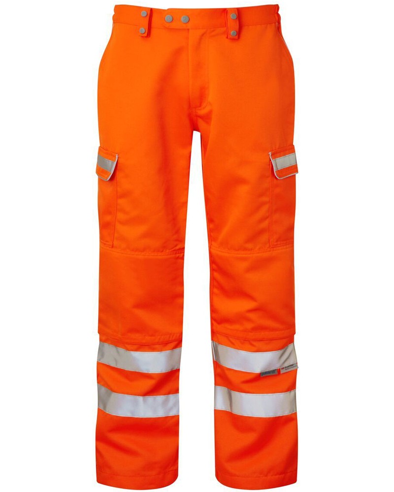 Arco Orange HiVis Cargo Trousers with Kneepad Pockets  Arco  Trousers   Arco