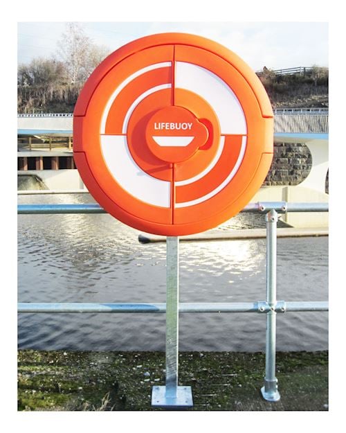 Lifebuoy Fixed Hanger Boats Ring Towel Hook Hooks Swimming Pool  Wear-resistant Pole 