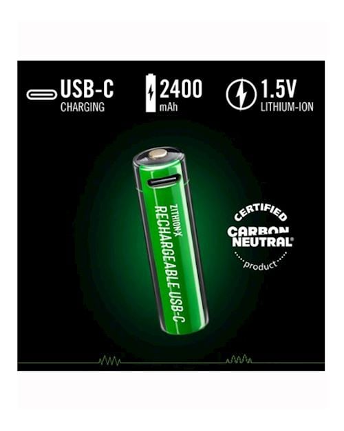 Coast Zithion AA - Rechargeable Batteries 1.5V (Pack Of 4)