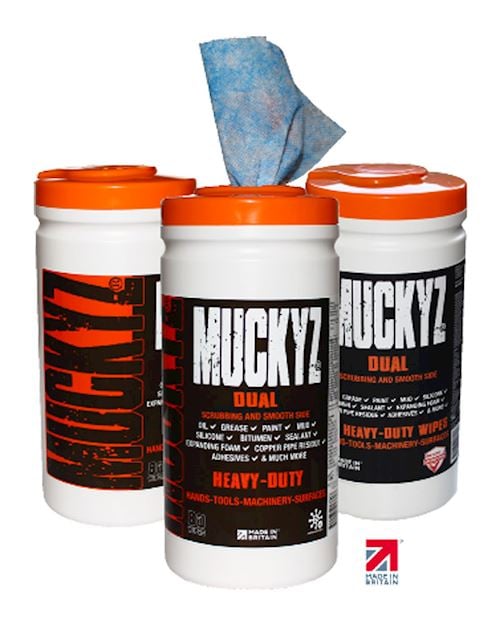 Muckyz Dual Hand, Machinery and Tool Antibacterial Wipes