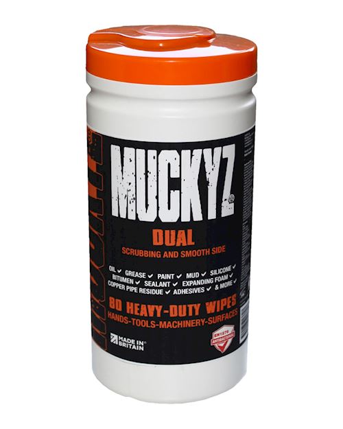 Muckyz Dual Hand, Machinery and Tool Antibacterial Wipes