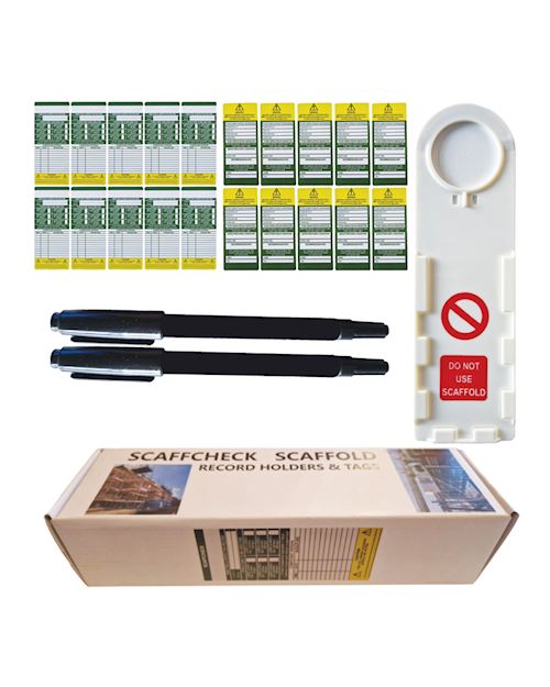 Scaffold Check Inspection Tag Kit - Complete Box
