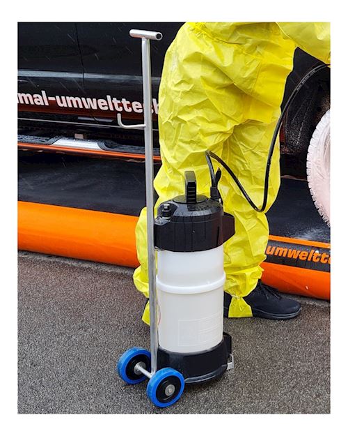 Trolley for Vehicle Decontamination Foam Sprayers